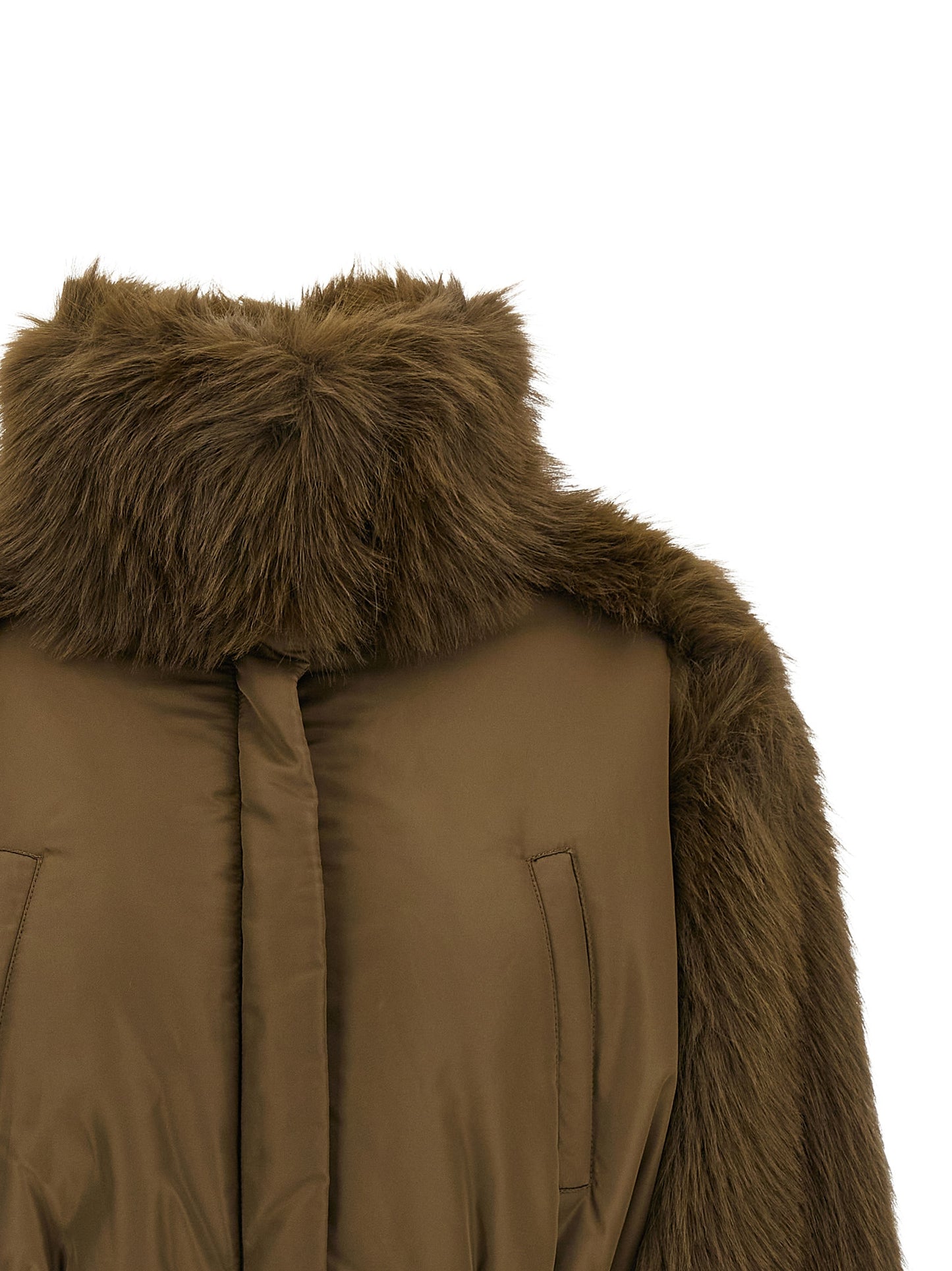 Fabiana Filippi Bicolor Virgin Wool Bomber