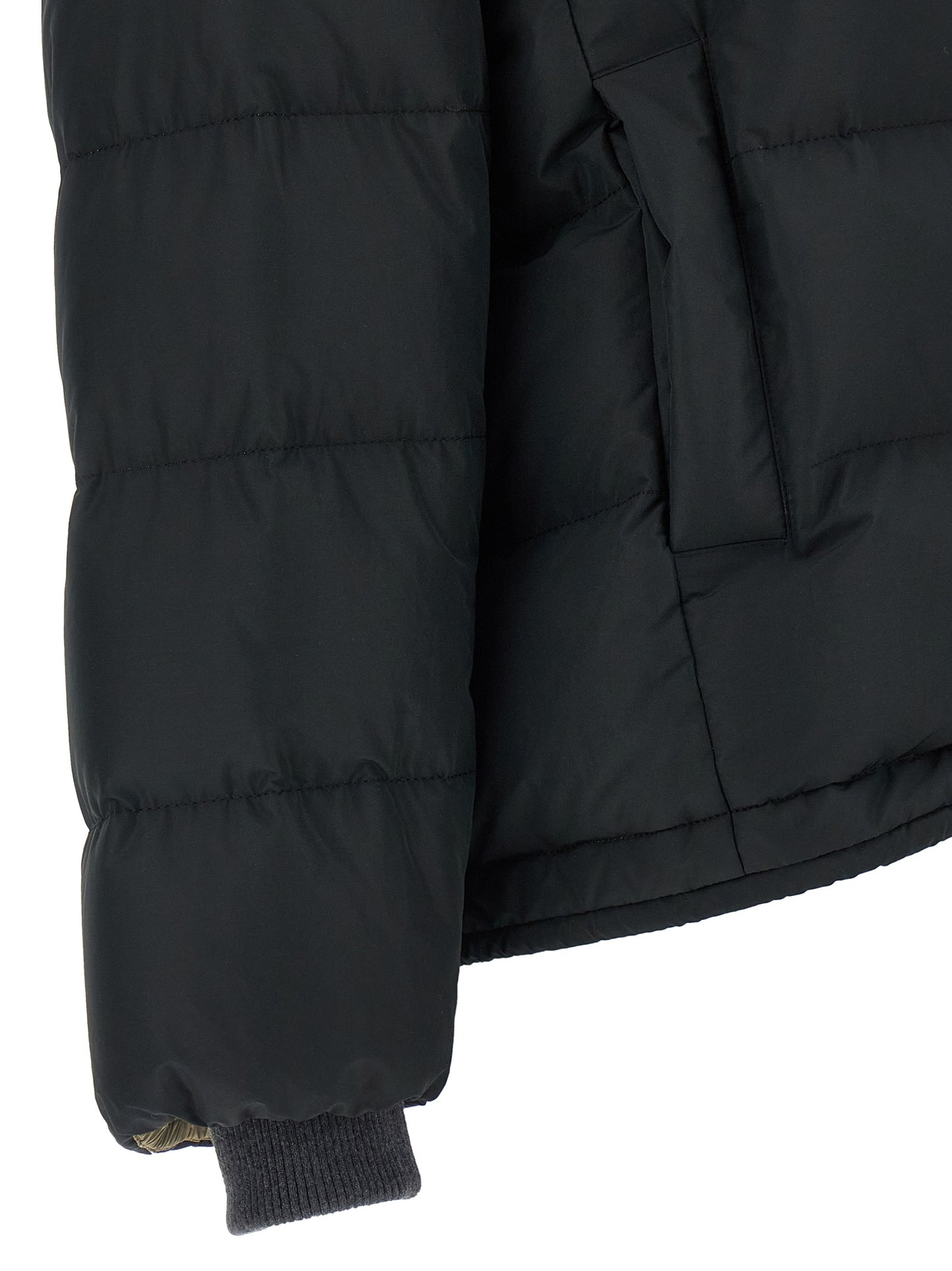 Brunello Cucinelli Black Cotton Full-Length Jacket