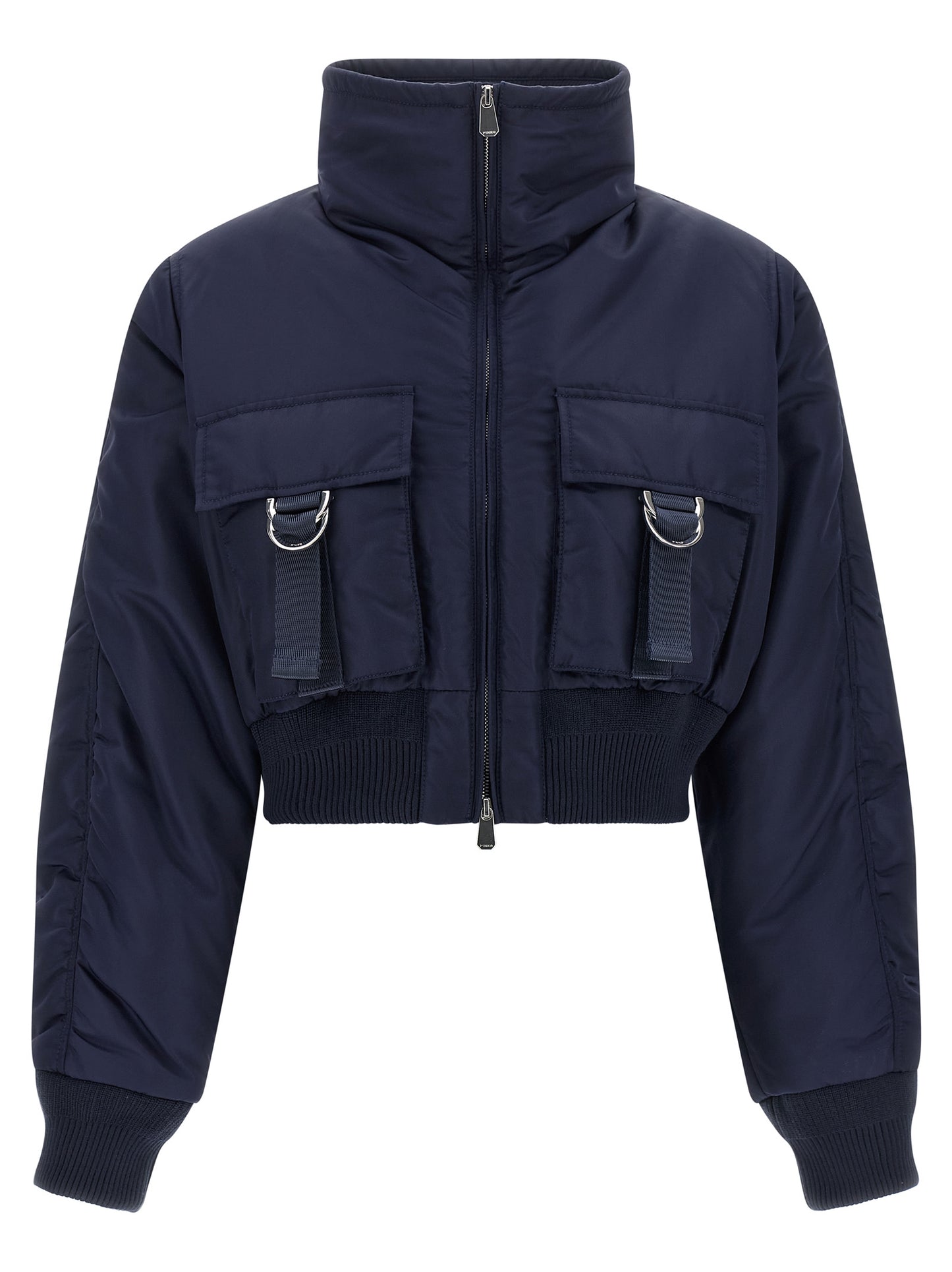 PINKO Blue Polyamide Bomber