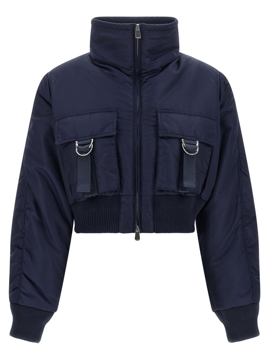 PINKO Blue Polyamide Bomber