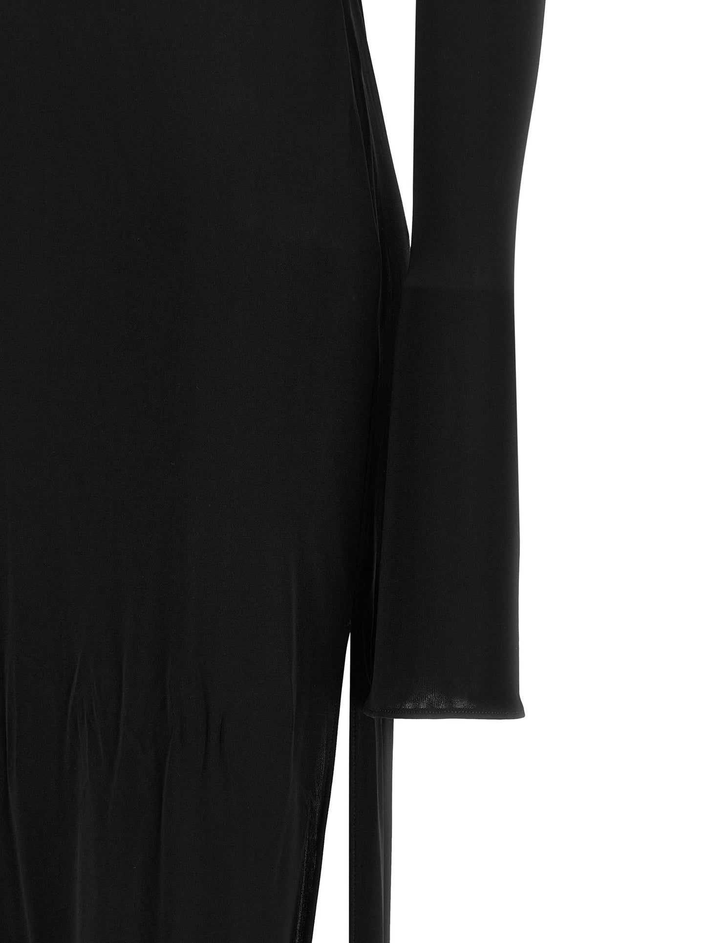 Giuseppe Di Morabito Black Viscose Long Dress