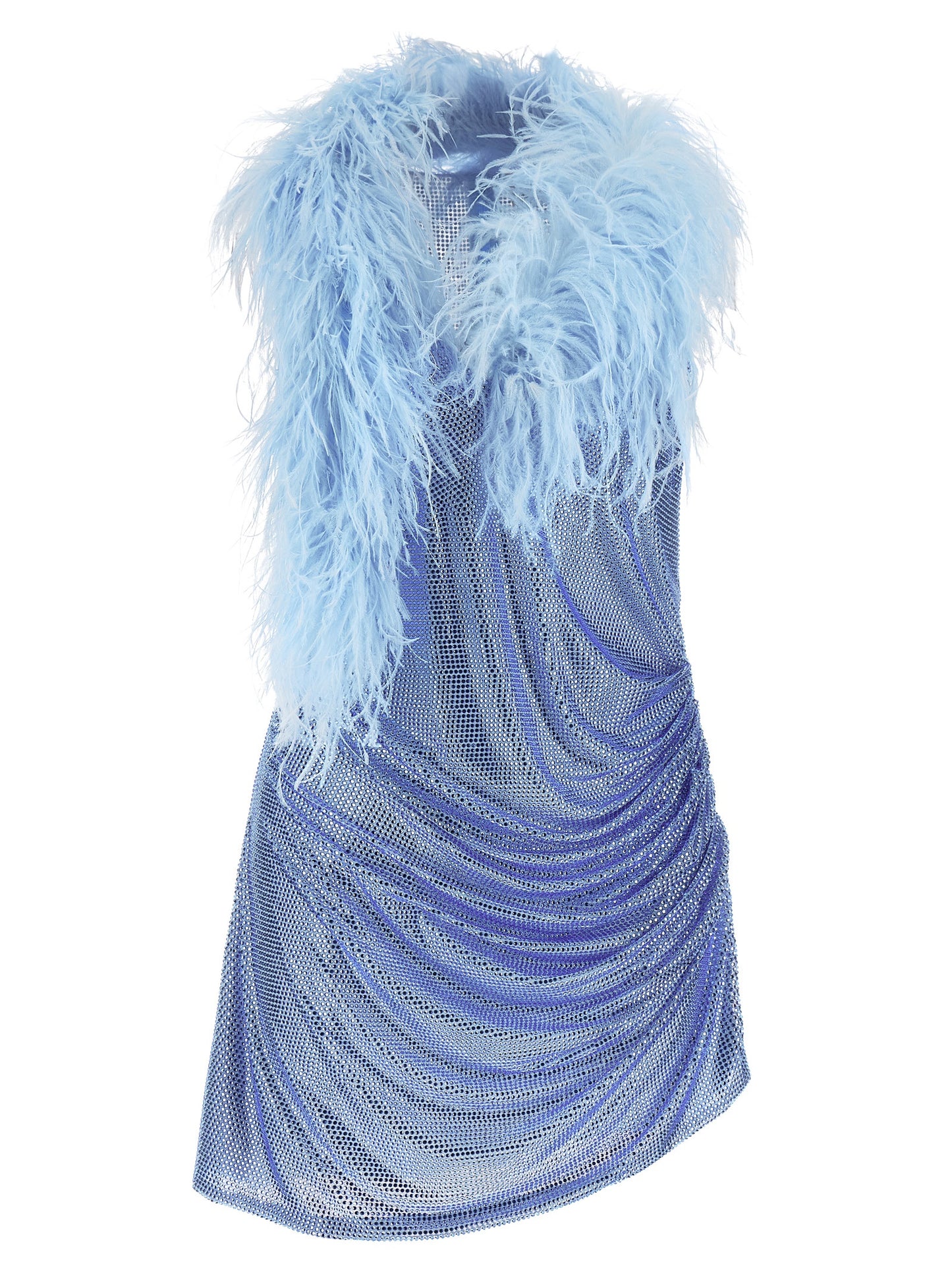 Giuseppe Di Morabito Blue Polyamide Cocktail Dress