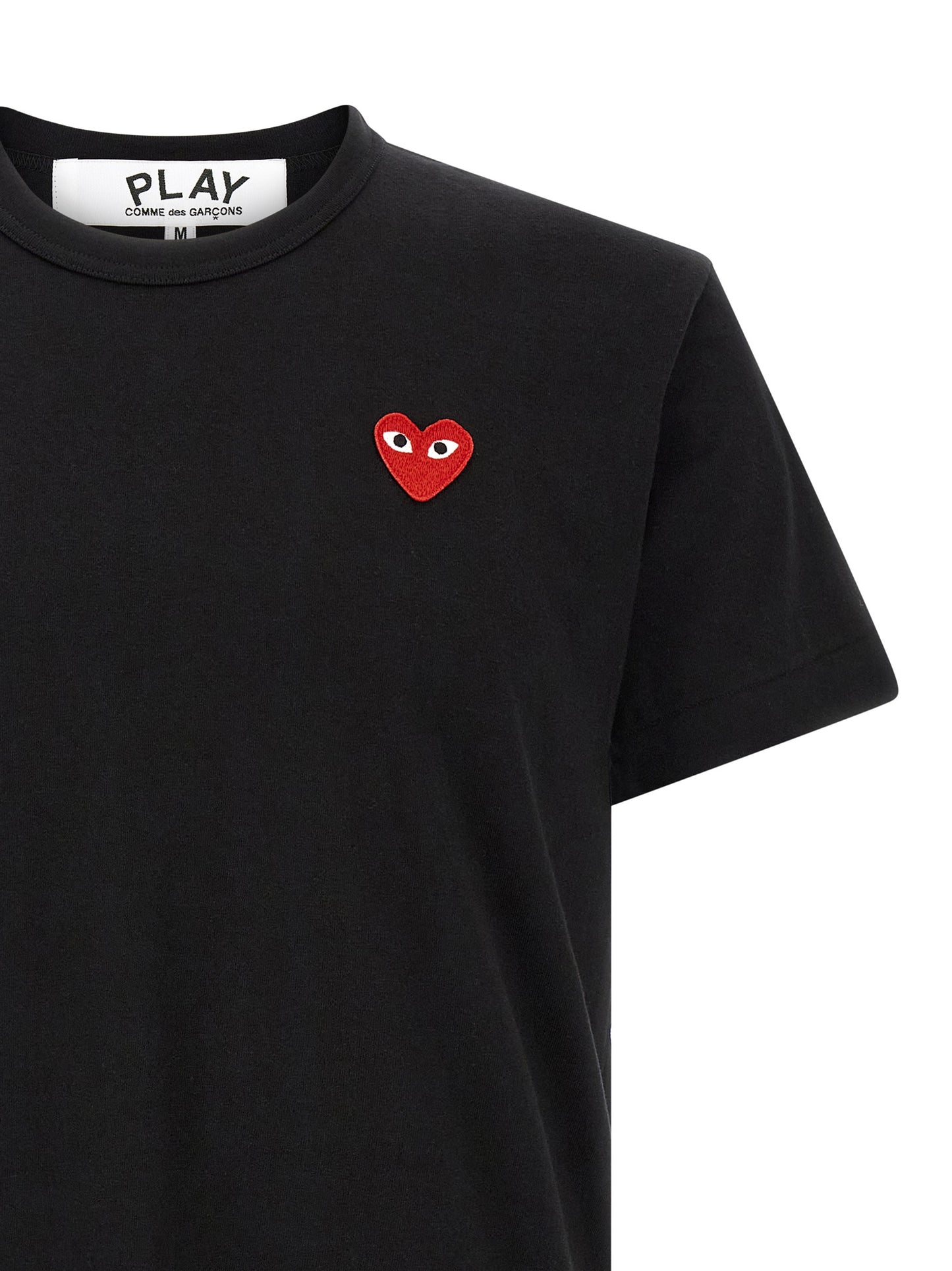 Comme Des Garçons Play Black Cotton T-Shirt