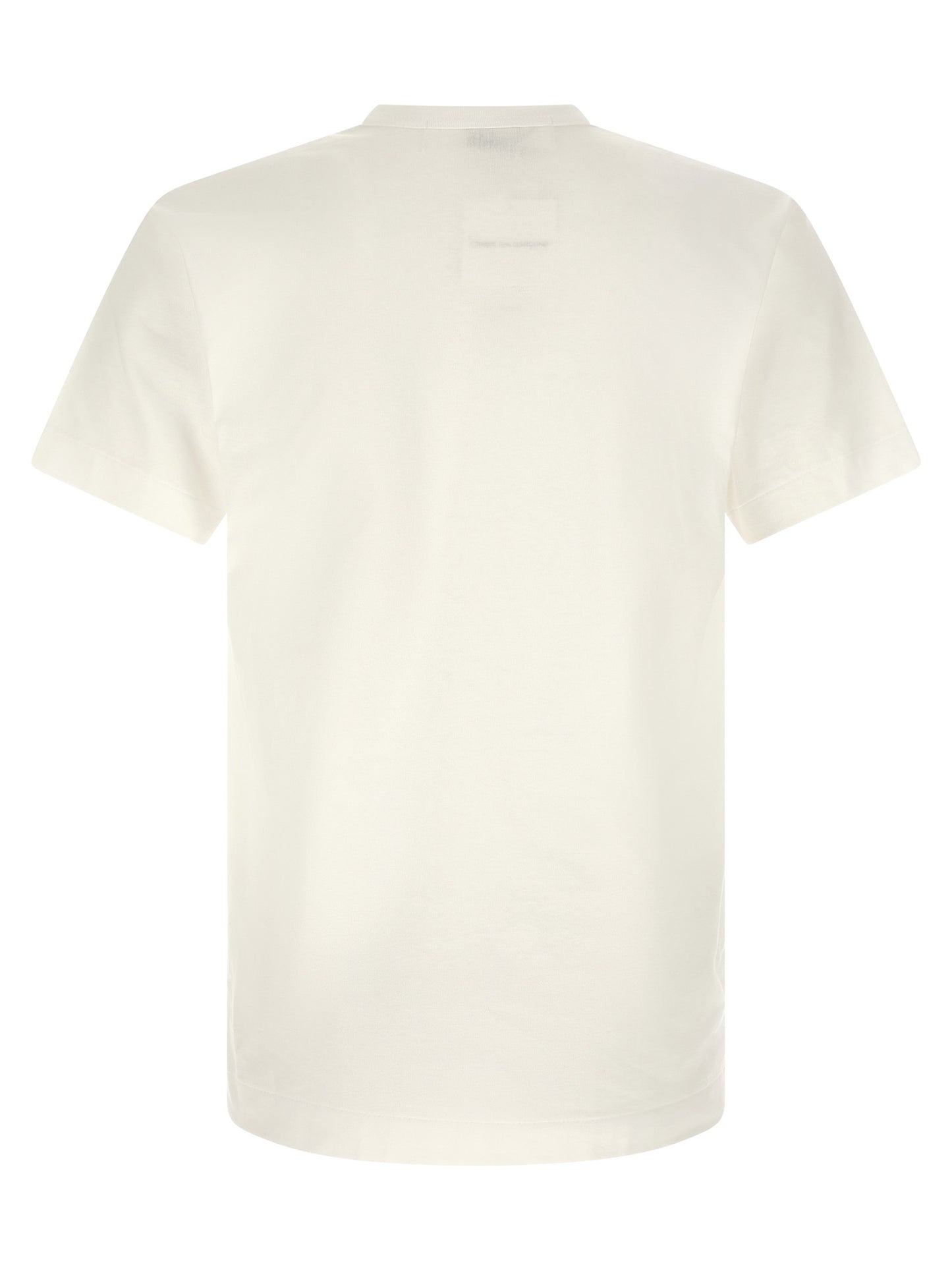 Comme Des Garçons Play White Cotton T-Shirt