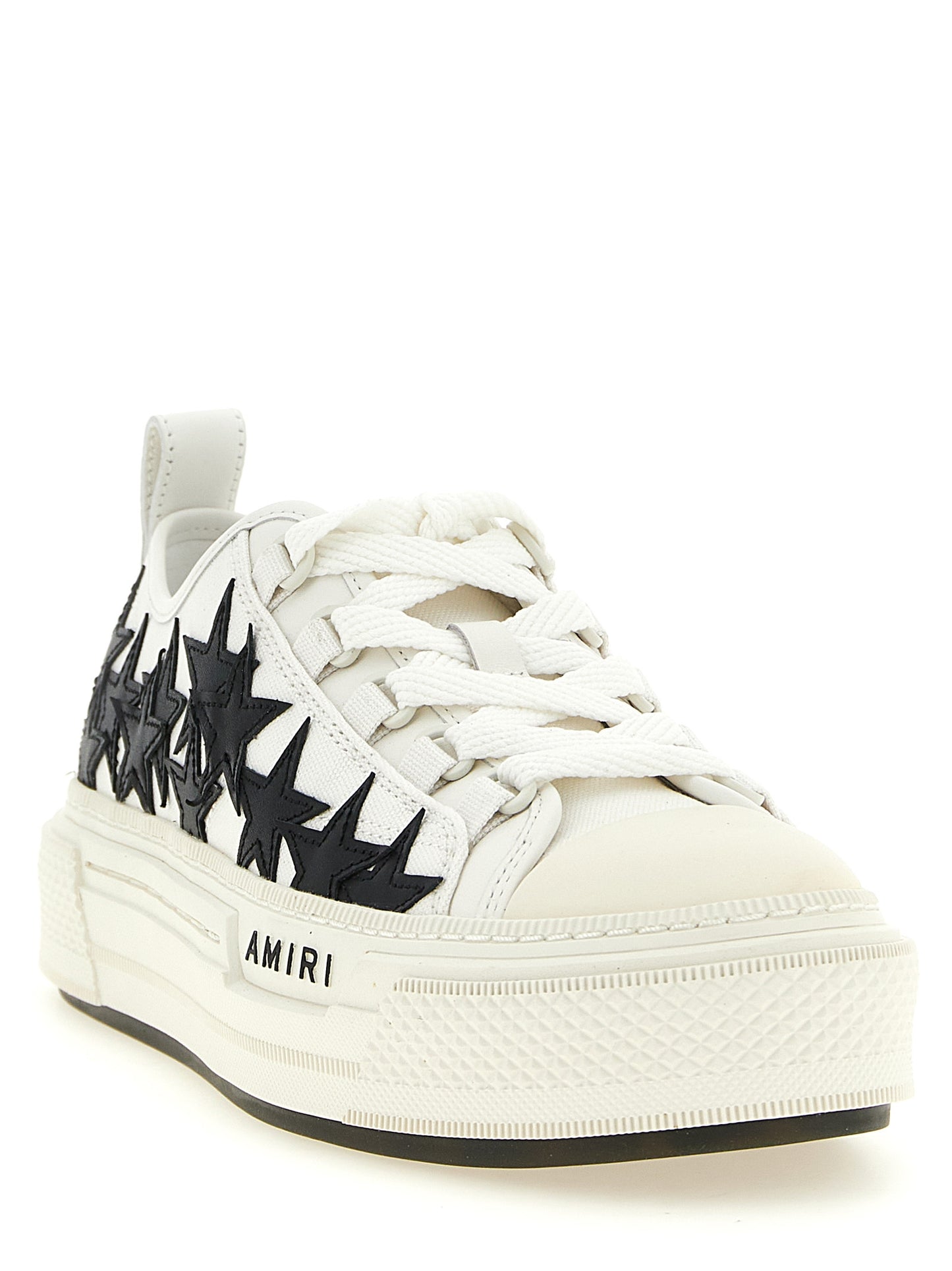 Amiri White Cotton Low Top Sneakers