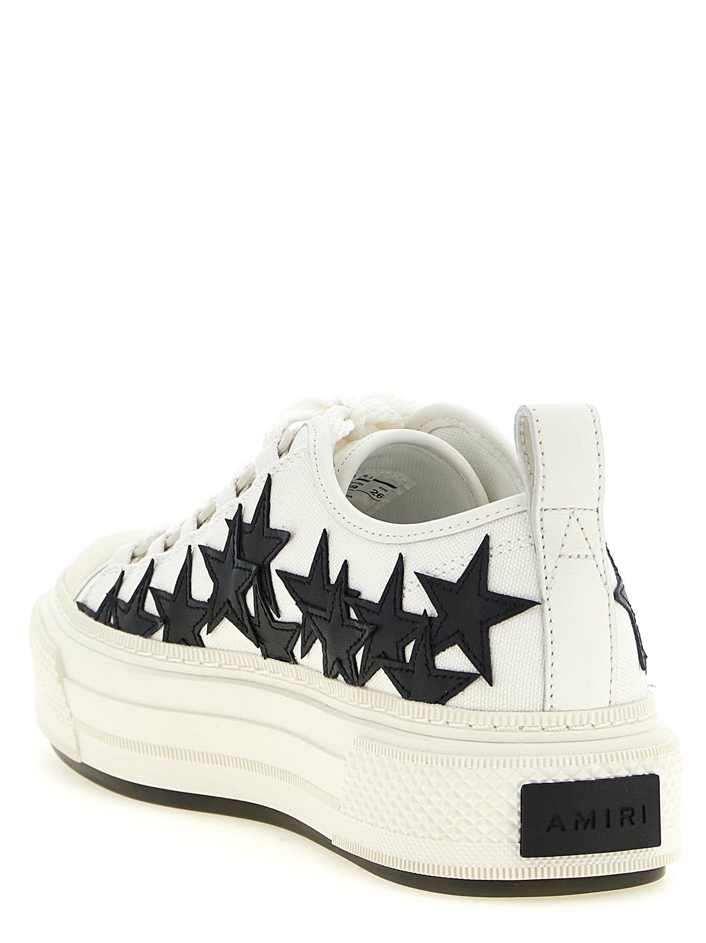 Amiri White Cotton Low Top Sneakers
