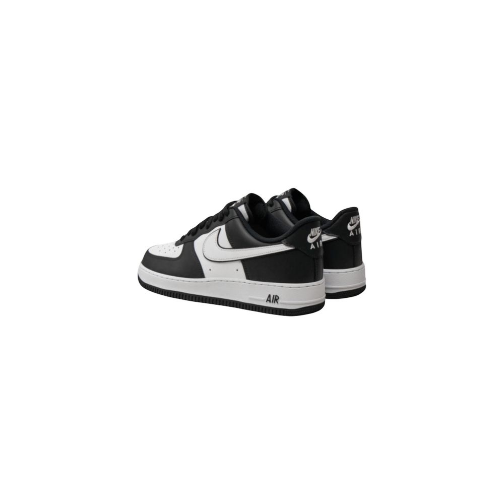 Nike Black And White Leather Low Top Sneakers