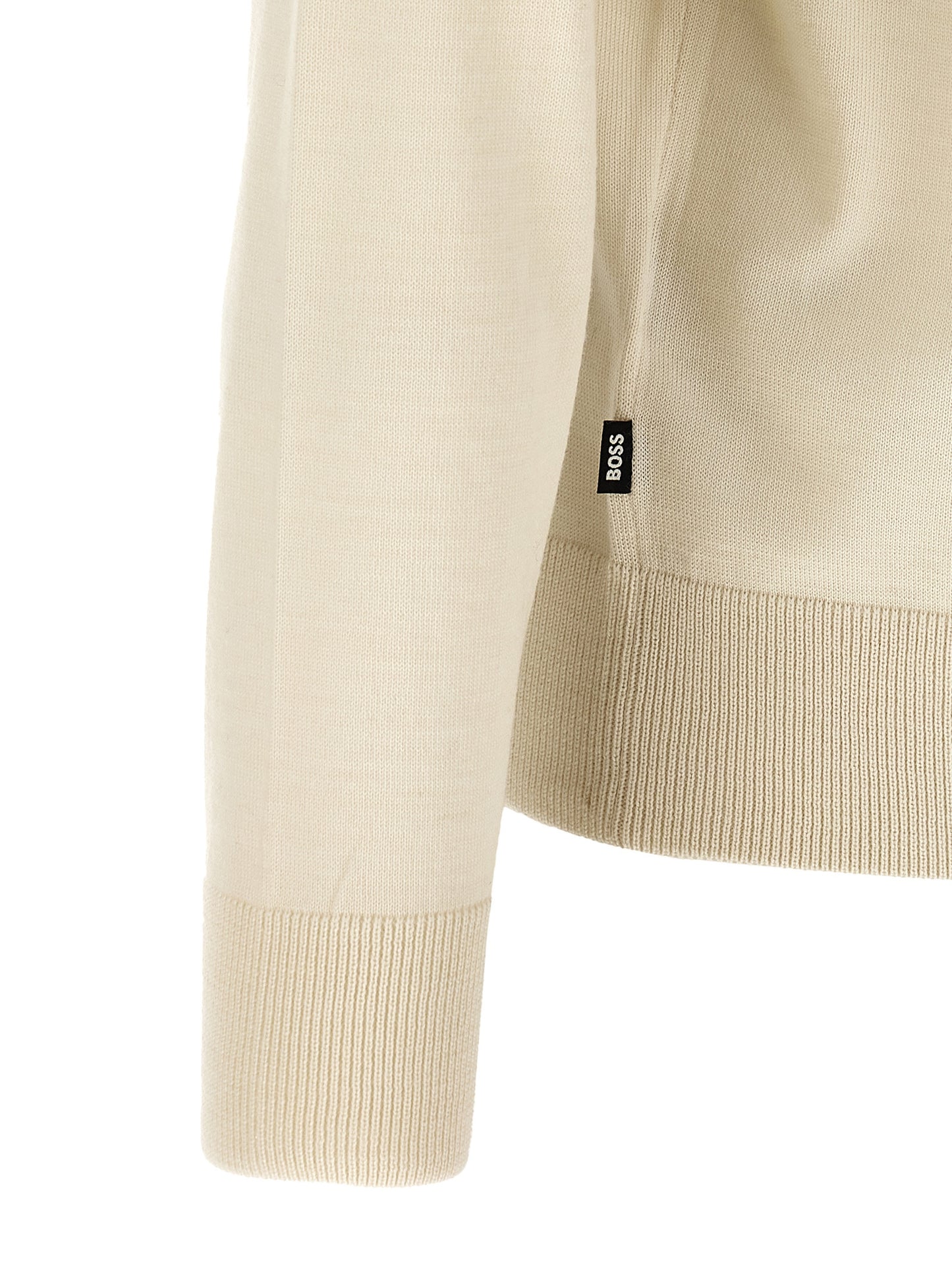 Hugo Boss Beige Virgin Wool Cardigan