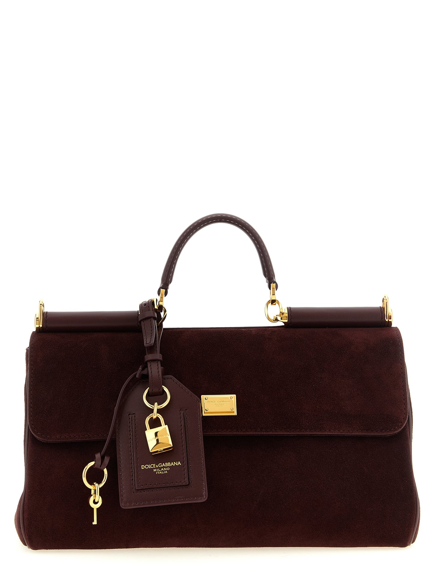 Dolce & Gabbana Bordeaux Calfskin Handbag