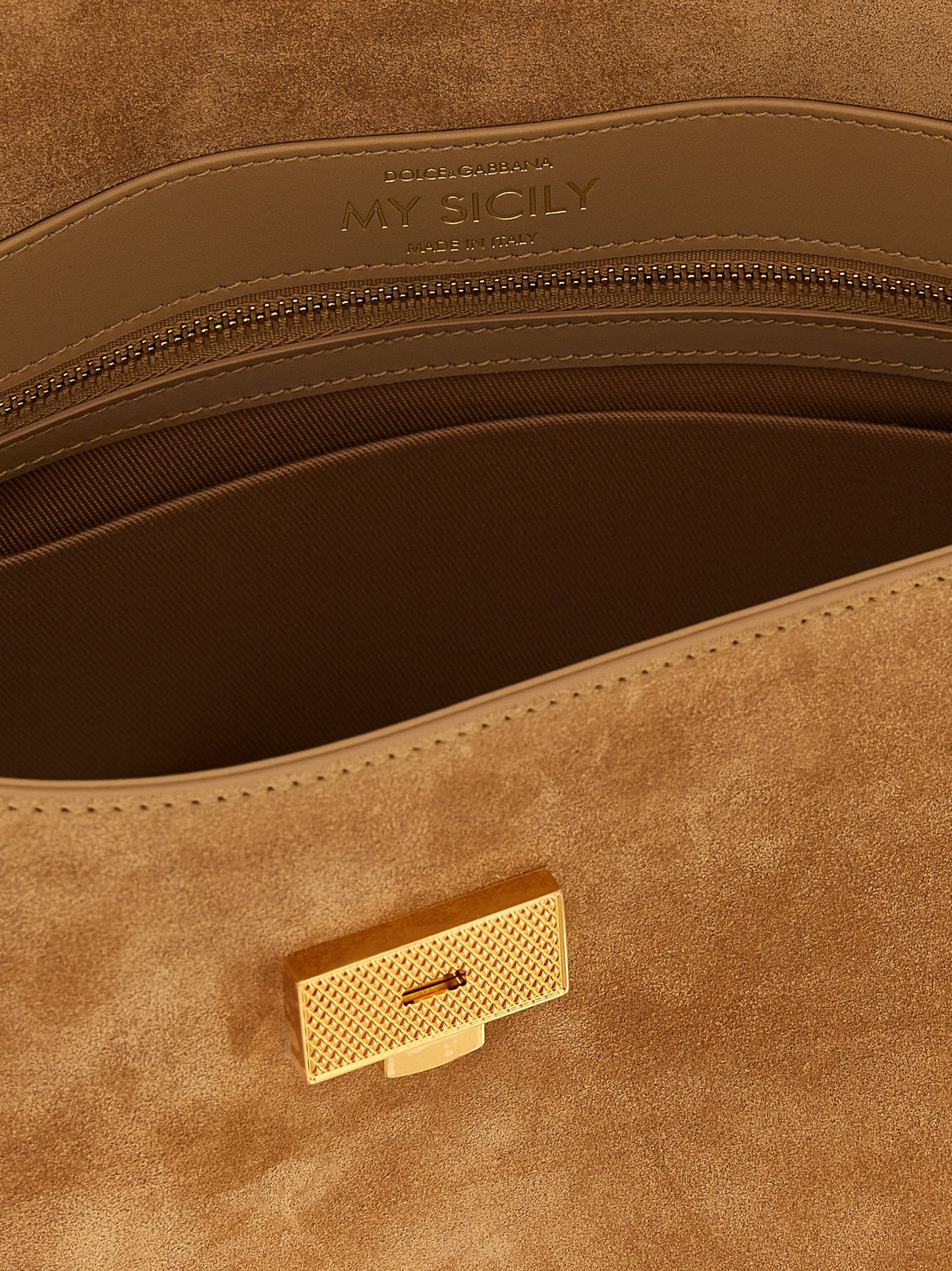 Dolce & Gabbana Beige Calfskin Handbag