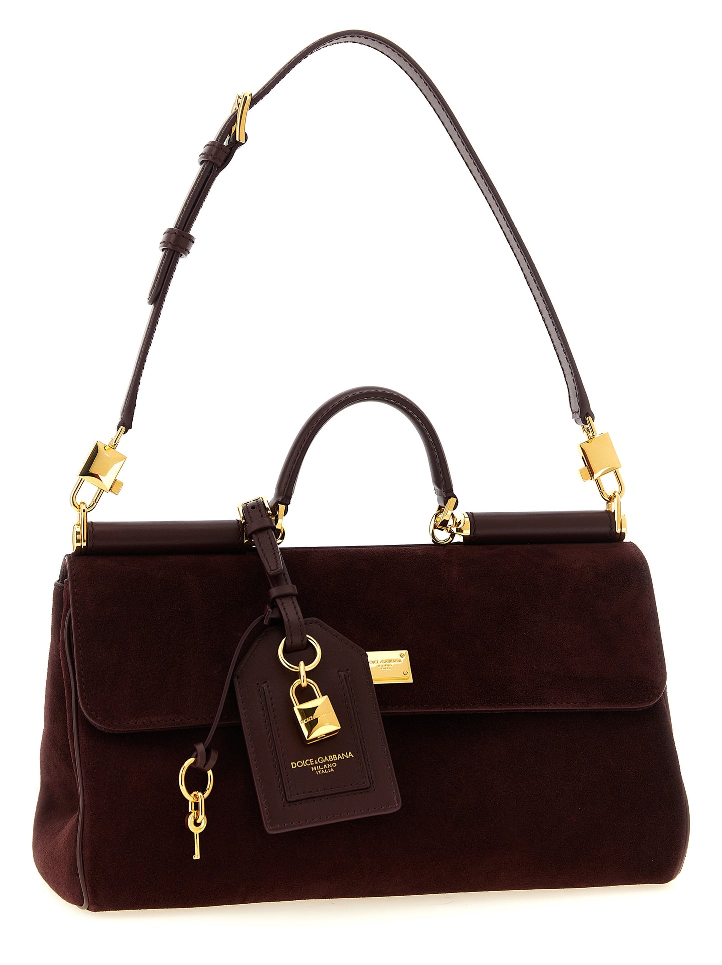 Dolce & Gabbana Bordeaux Calfskin Handbag