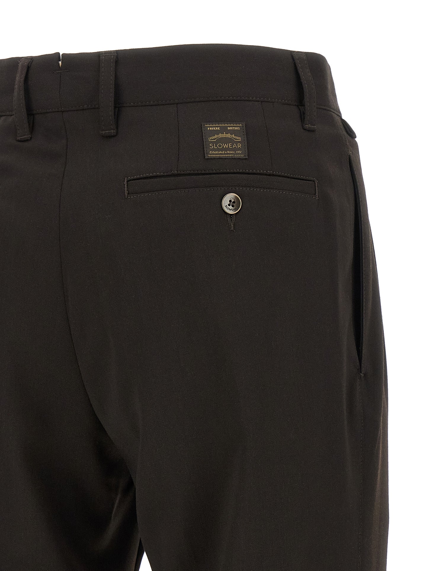 Incotex Brown Polyester Dress Pants