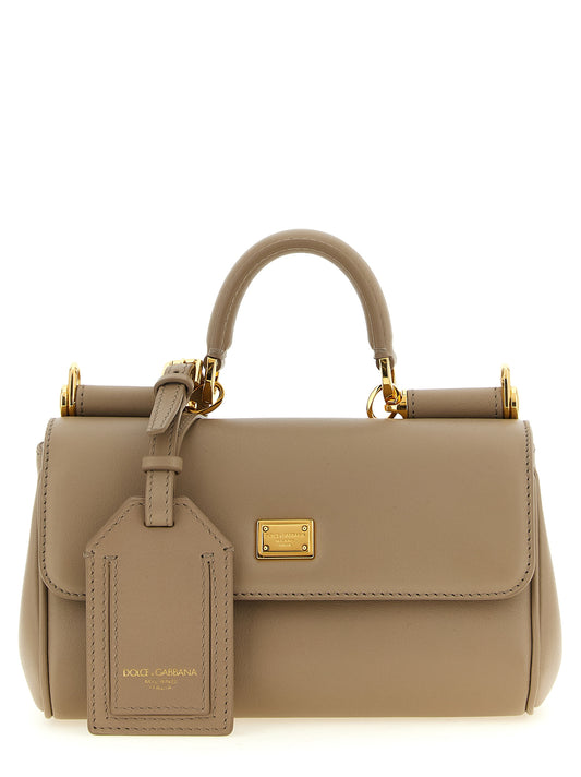 Dolce & Gabbana Beige Calfskin Crossbody Bag