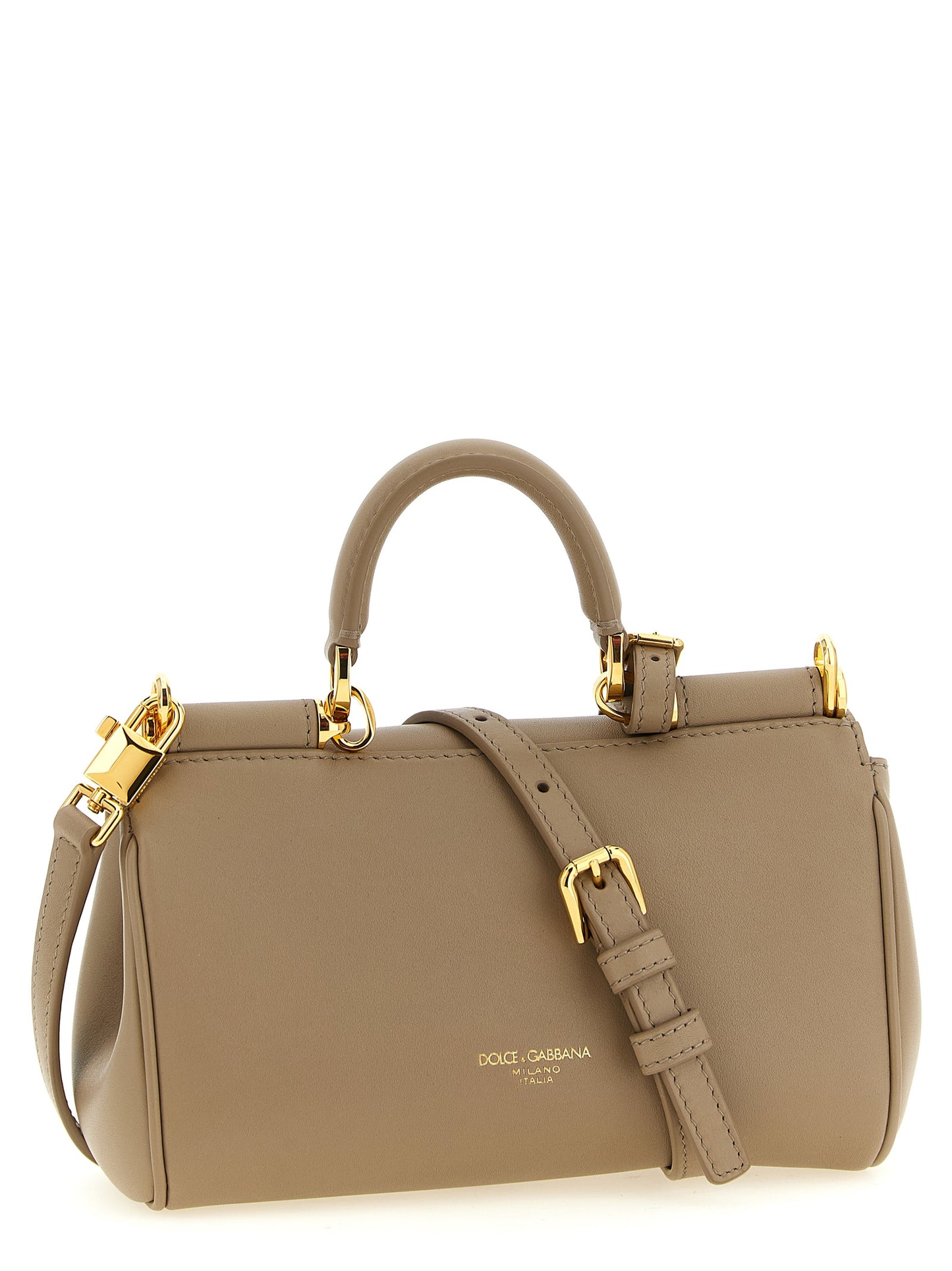 Dolce & Gabbana Beige Calfskin Crossbody Bag