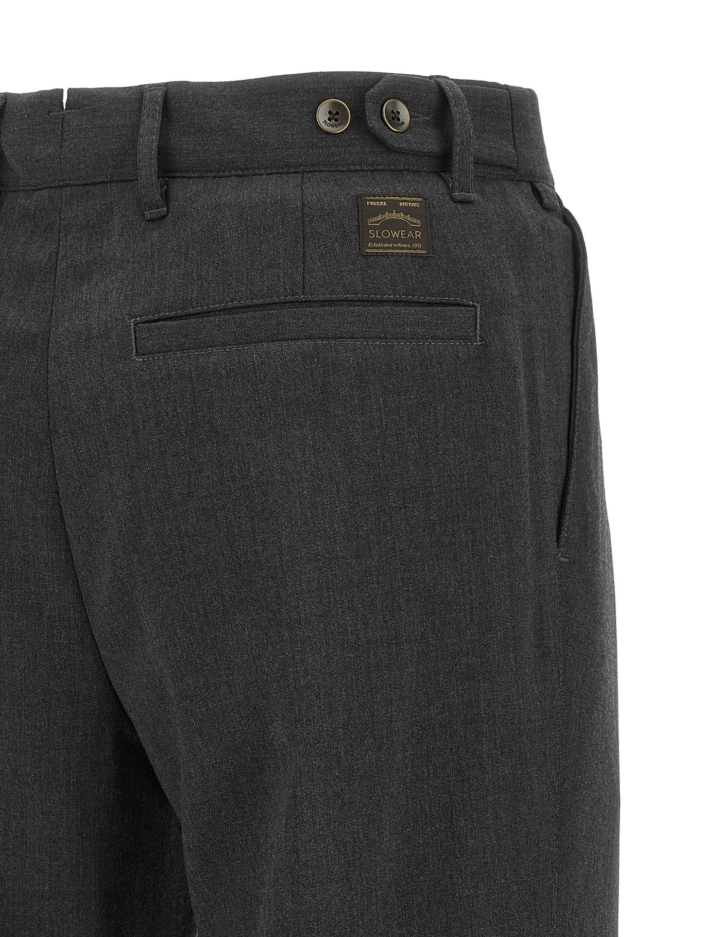 Incotex Gray Polyester Dress Pants