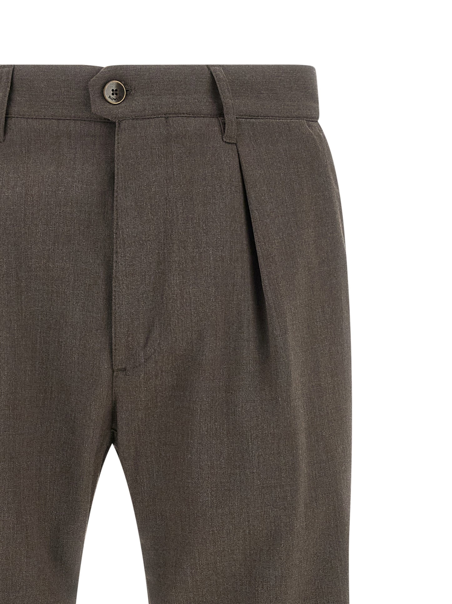 Incotex Brown Polyester Dress Pants