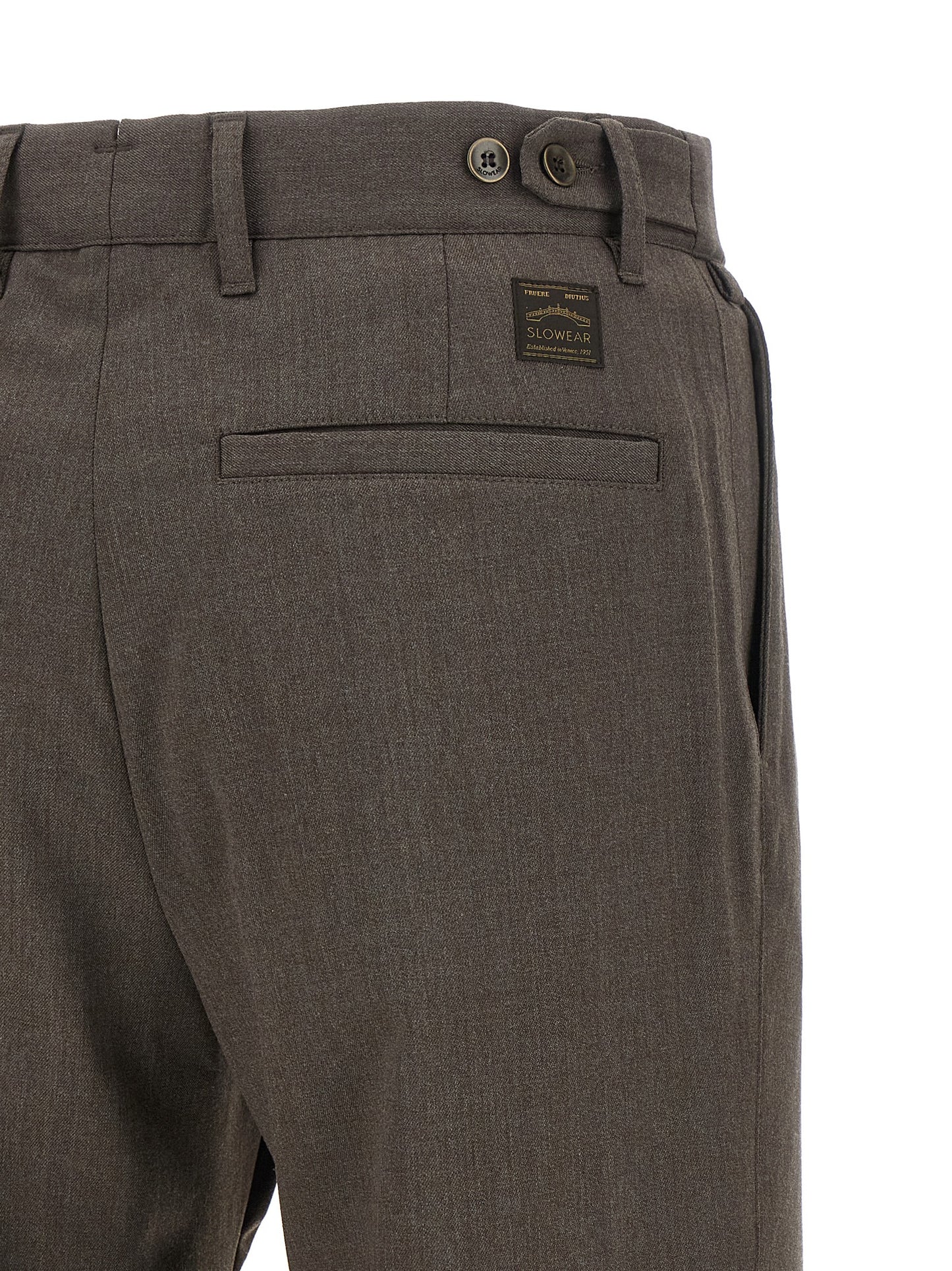 Incotex Brown Polyester Dress Pants