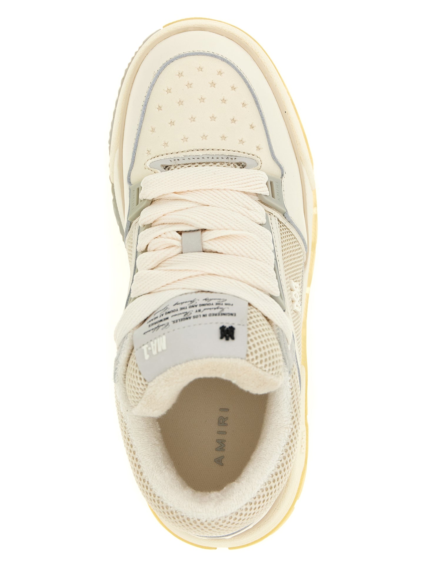 Amiri White Calfskin Chunky Sneakers