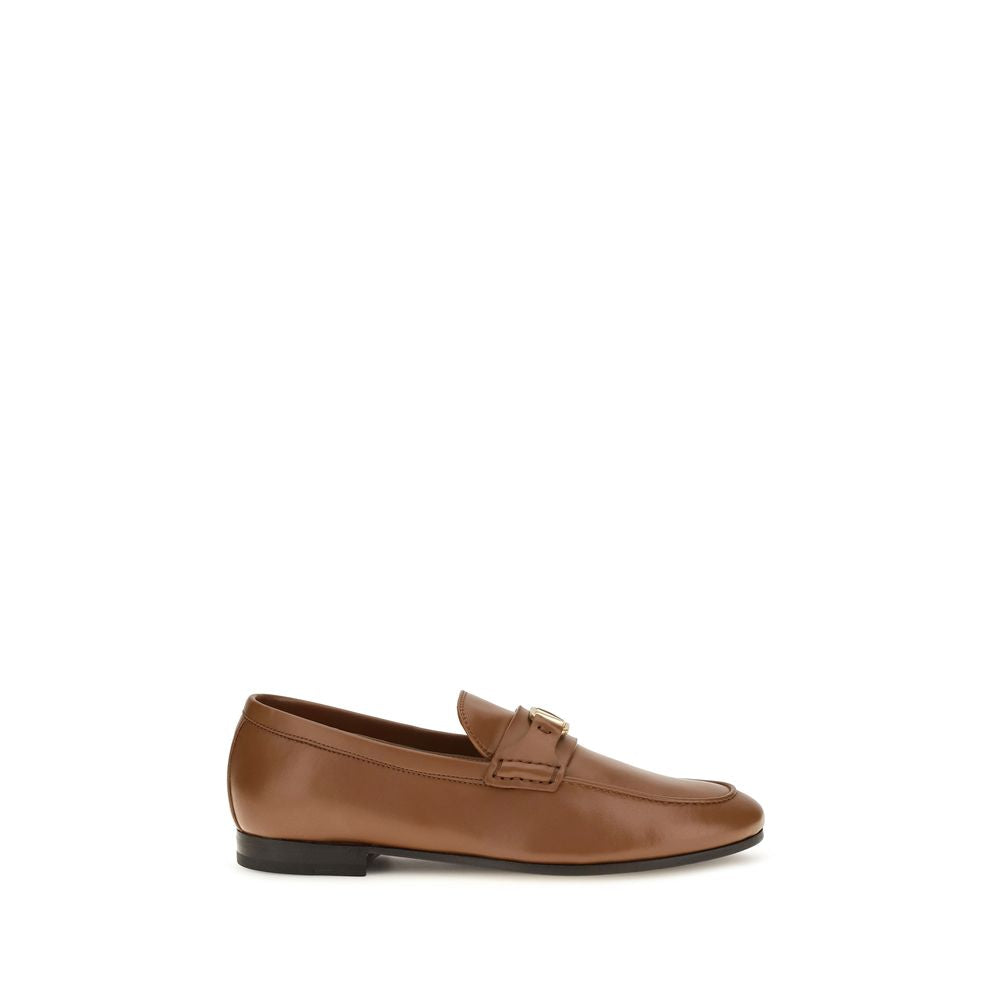 Valentino Garavani Brown Lamb Ovis Aries Slip-On Loafers