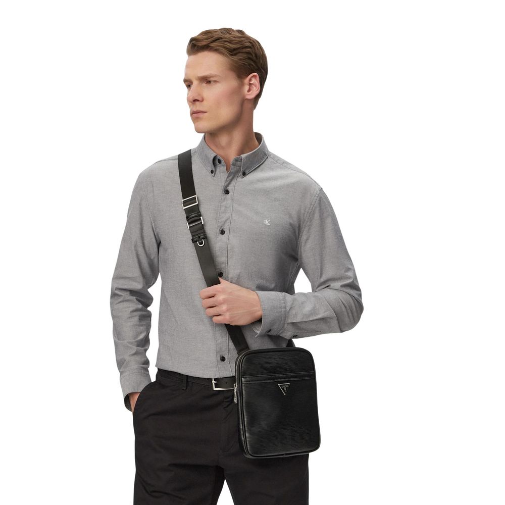 Guess Black Polyethylene Messenger Bag