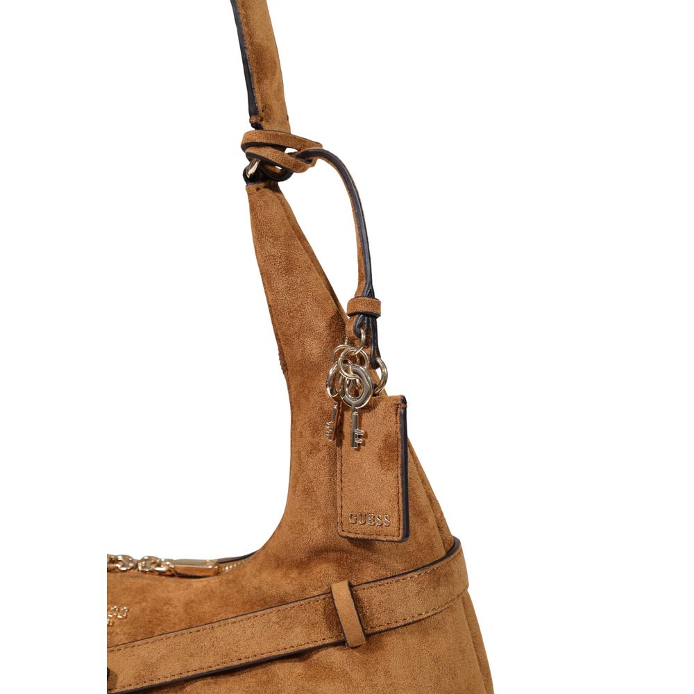 Guess Brown Polyester Handbag