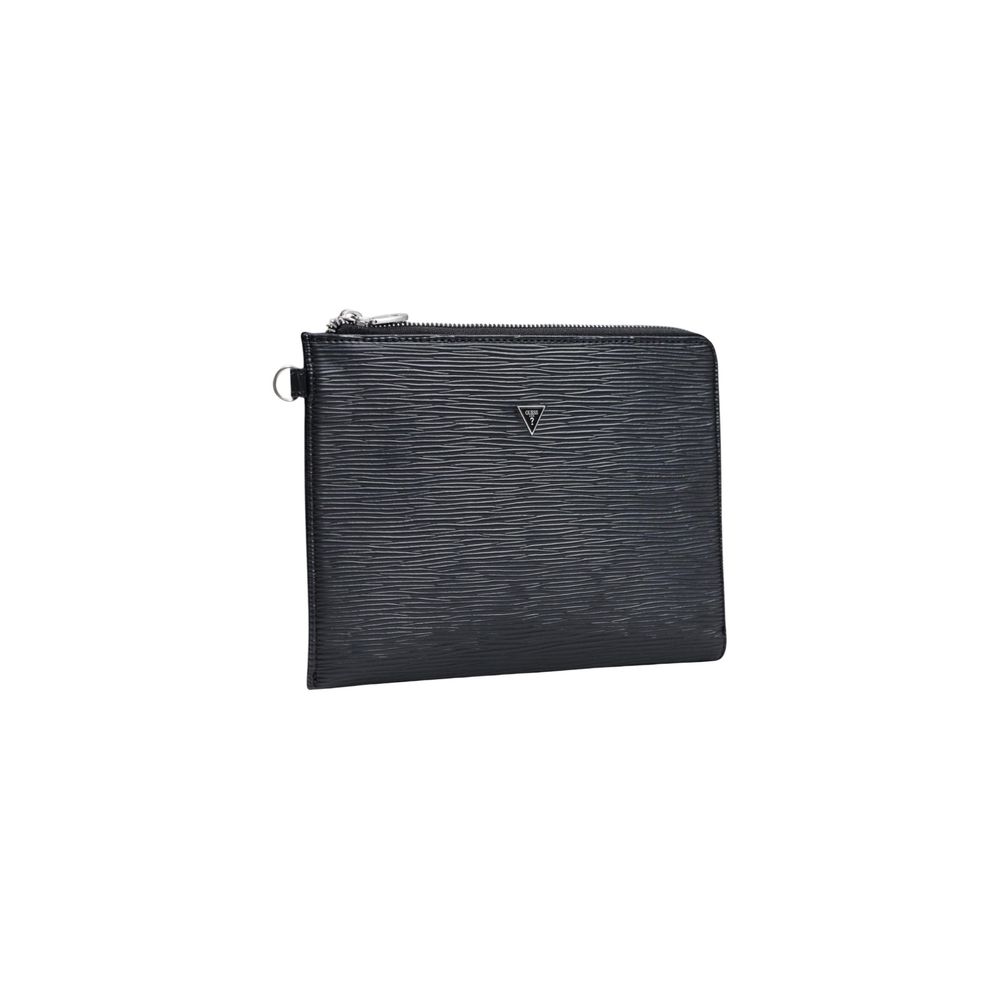 Guess Black Polyethylene Clutch Bag