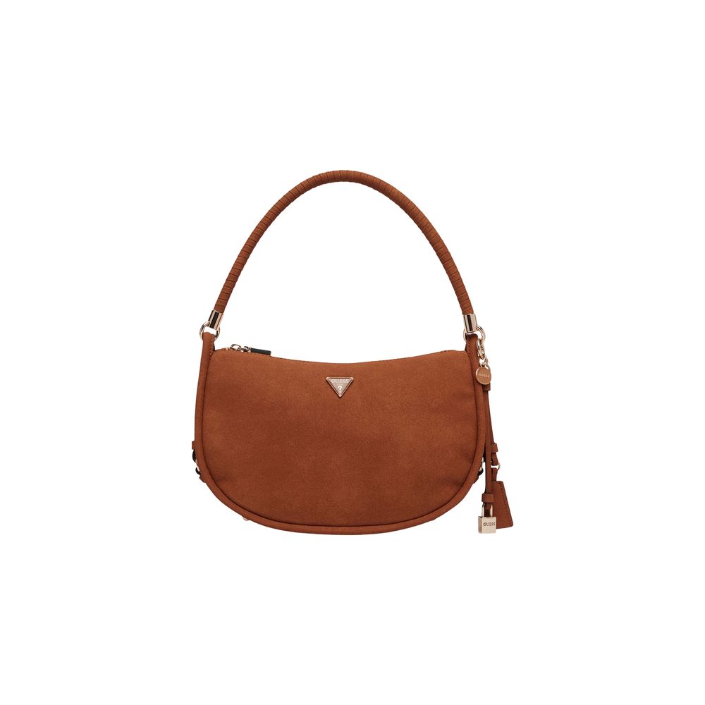 Guess Brown Suede Leather Handbag