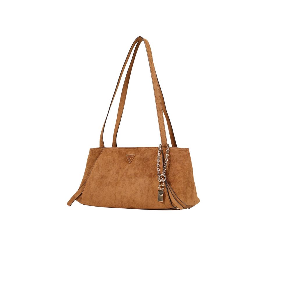 Guess Brown Polyester Handbag