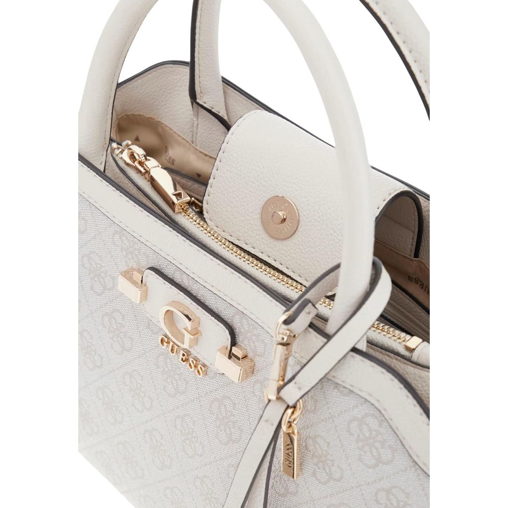 Guess White Polyethylene Handbag