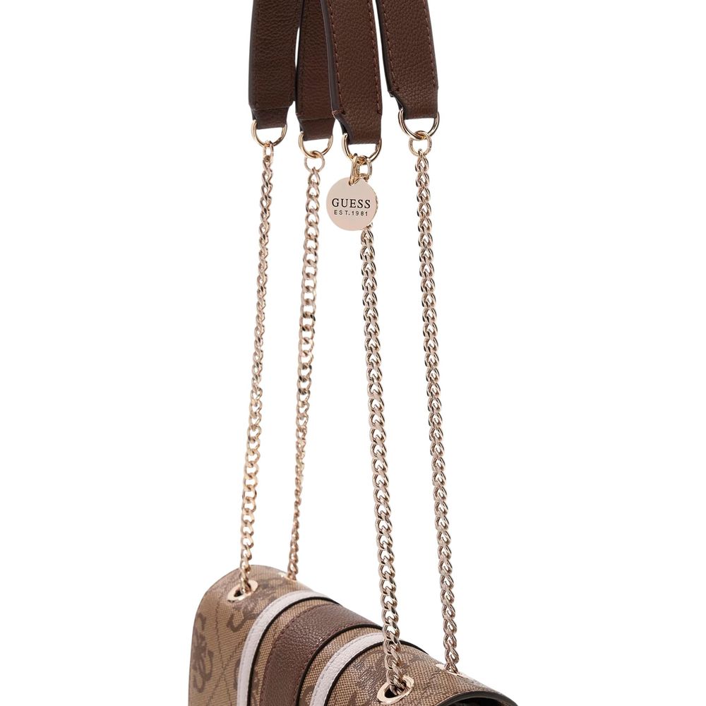 Guess Bicolor Polyethylene Handbag