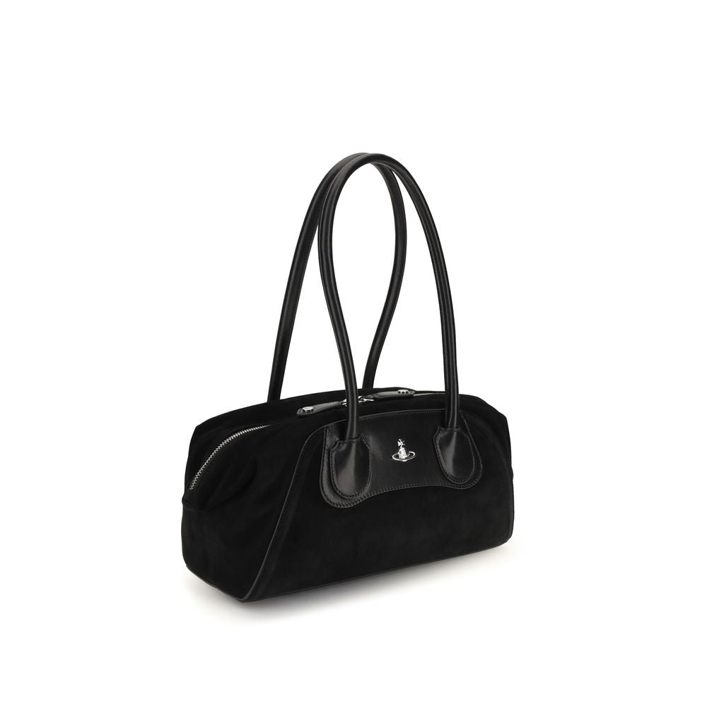 Vivienne Westwood Black Calf Leather Bos Taurus Shoulder Bag