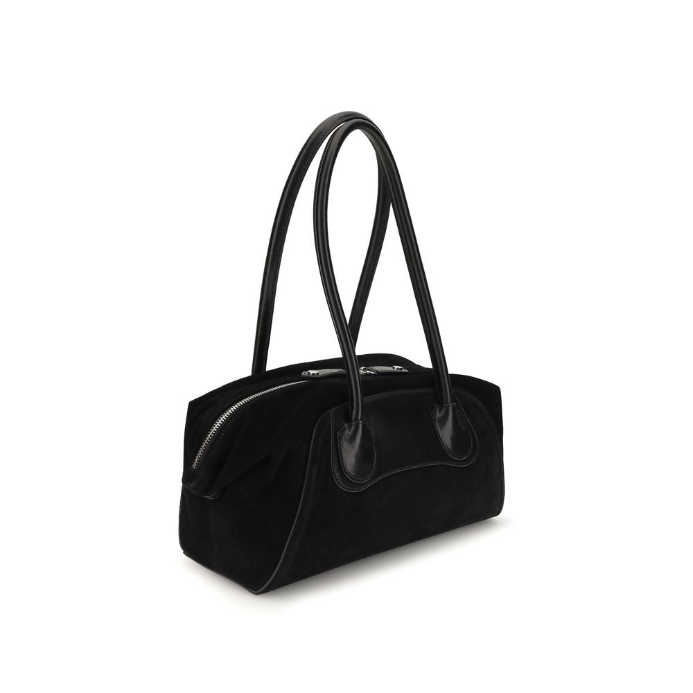 Vivienne Westwood Black Calf Leather Bos Taurus Shoulder Bag