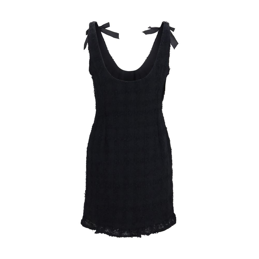 Alessandra Rich Black Cotton Casual Dress