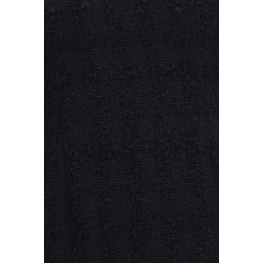 Alessandra Rich Black Cotton Casual Dress