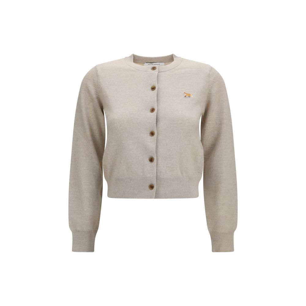 Maison Kitsuné Beige Cotton Cardigan