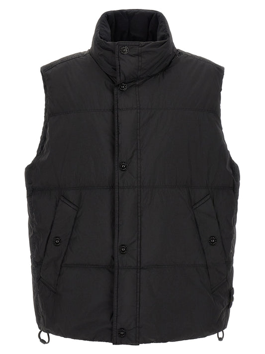 Stone Island Black Polyamide Sleeveless Jacket