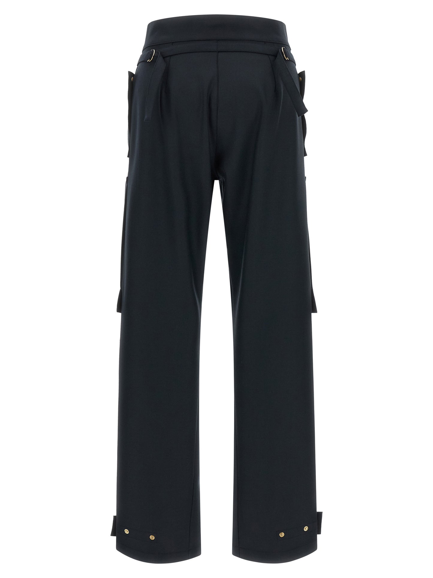 Darkpark Blue Polyester Cargo Pants