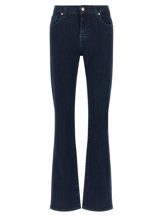 7 For All Mankind Blue Cotton Bootcut Jeans