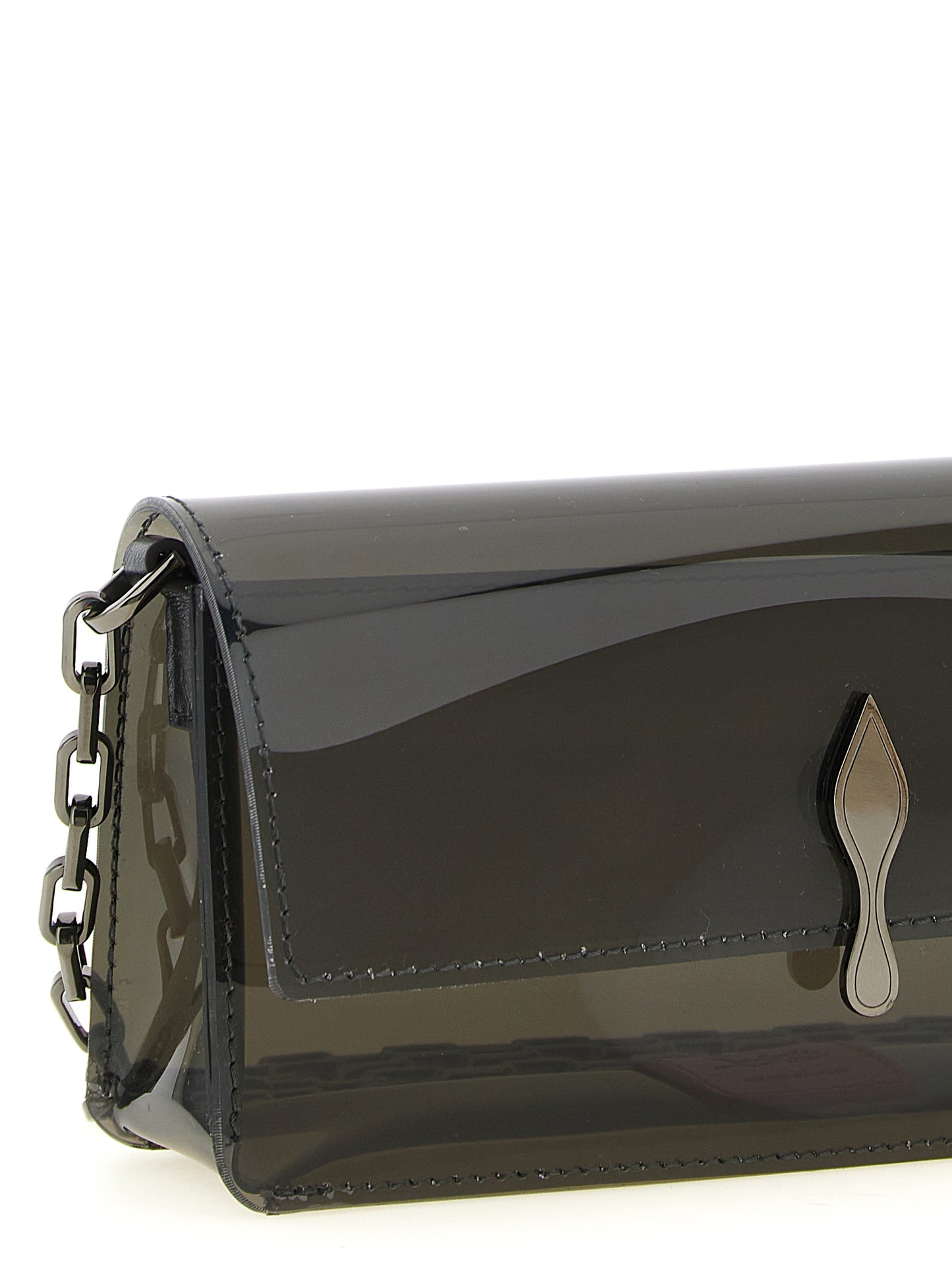 Christian Louboutin Black Pvc Clutch Bag