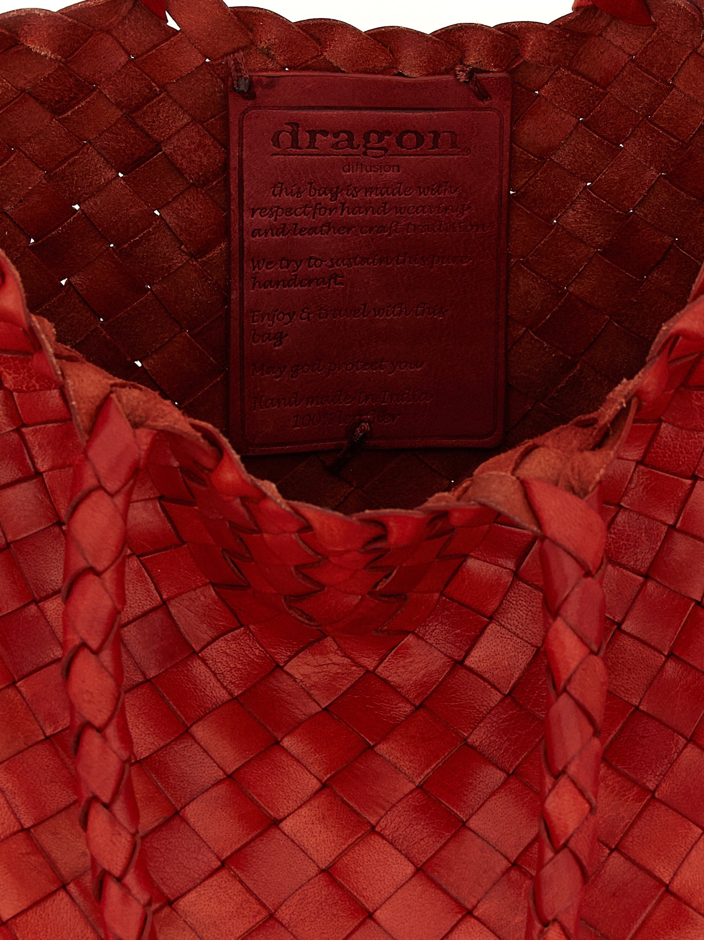 Dragon Diffusion Red Calfskin Handbag