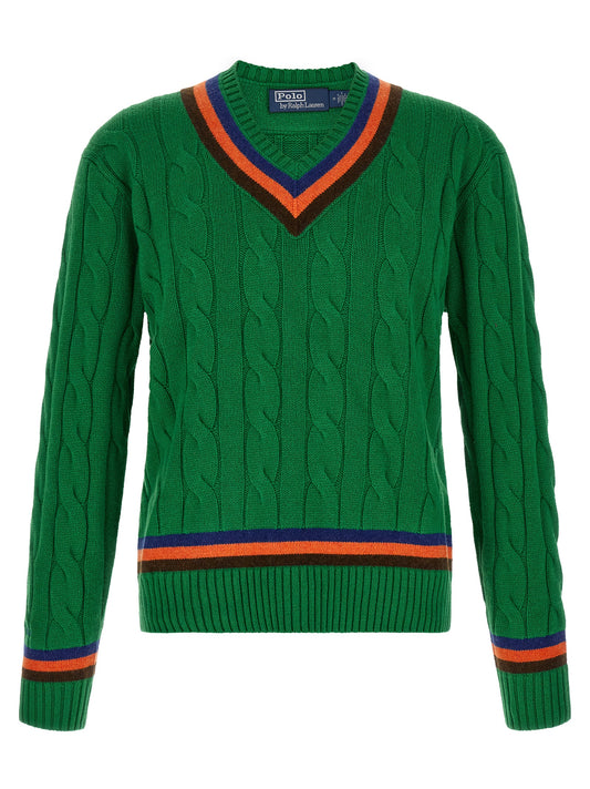 Polo Ralph Lauren Bicolor Wool Cardigan