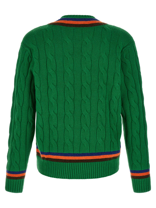 Polo Ralph Lauren Bicolor Wool Cardigan