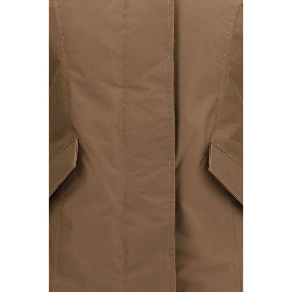 Woolrich Brown Cotton Parka
