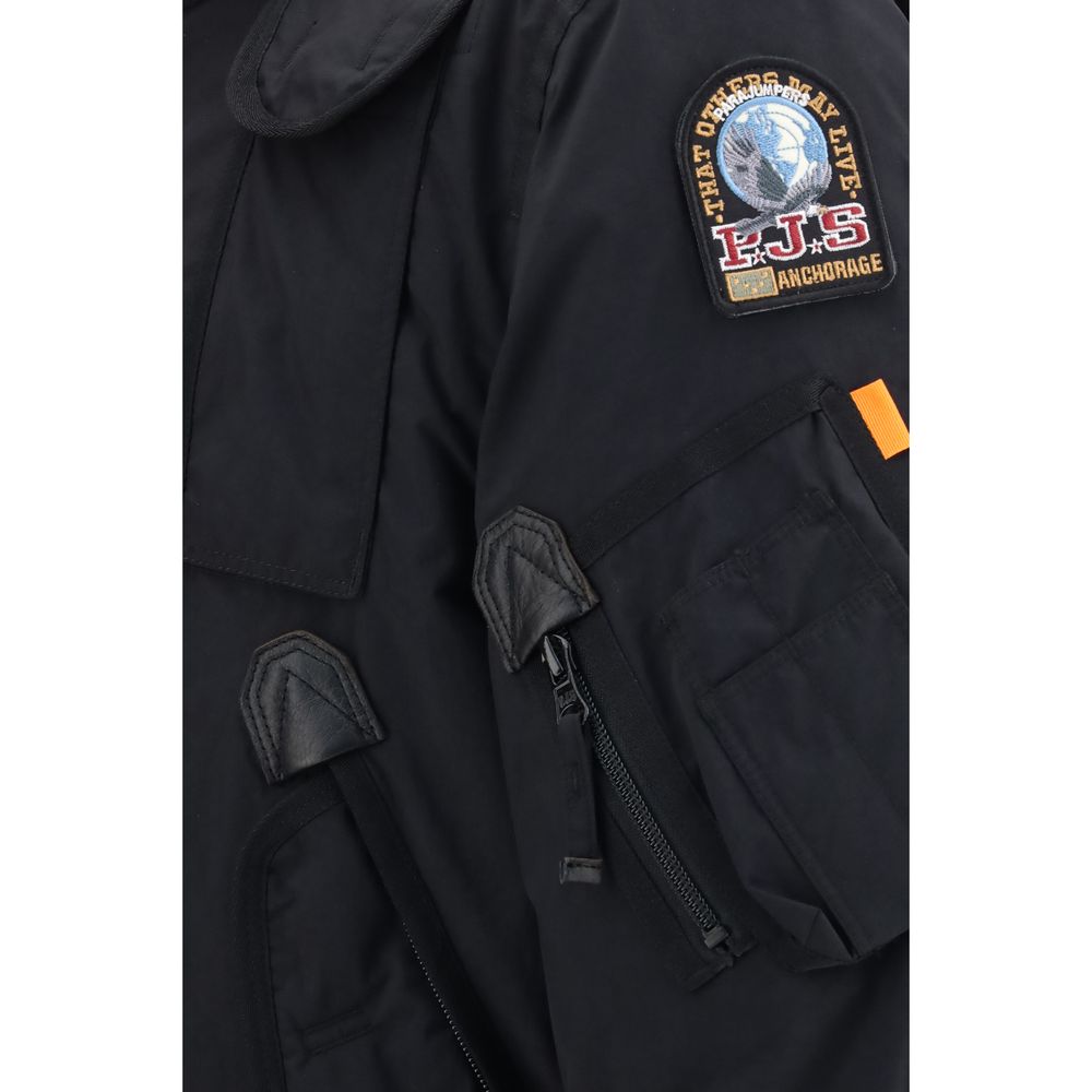Parajumpers Black Polyamide Bomber