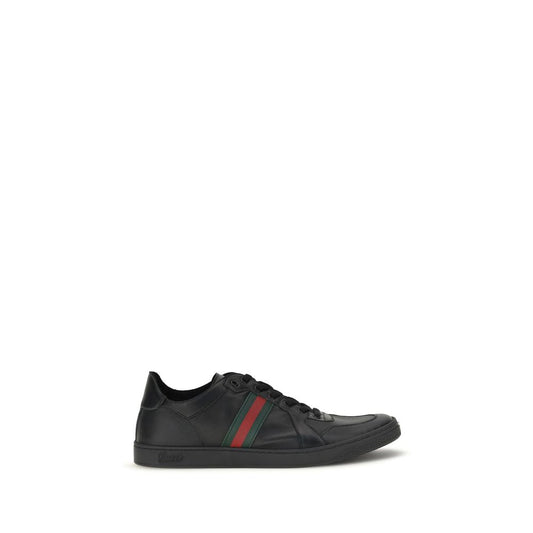 Gucci Black Lamb Ovis Aries Low Top Sneakers