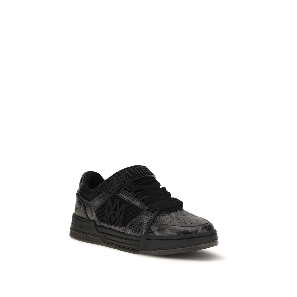 Amiri Black Calf Leather Bos Taurus Athletic Sneakers