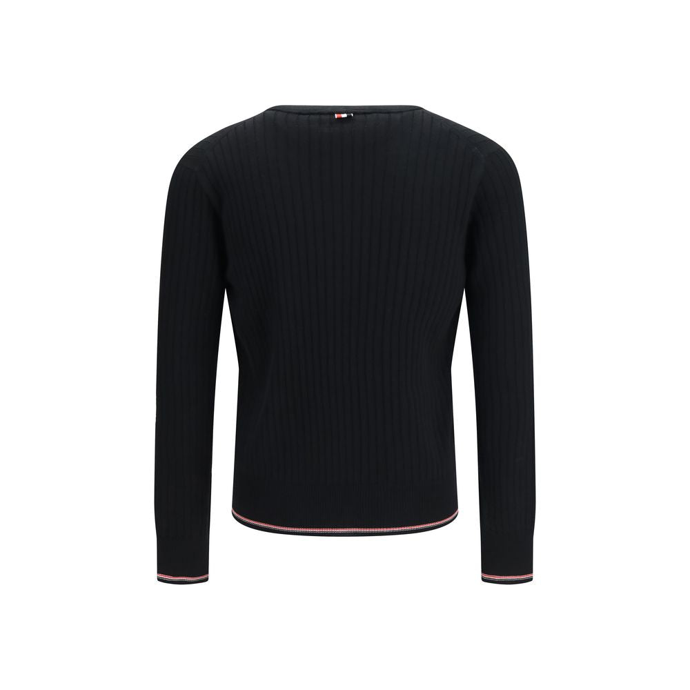 Thom Browne Black Wool Oves Aries Cardigan