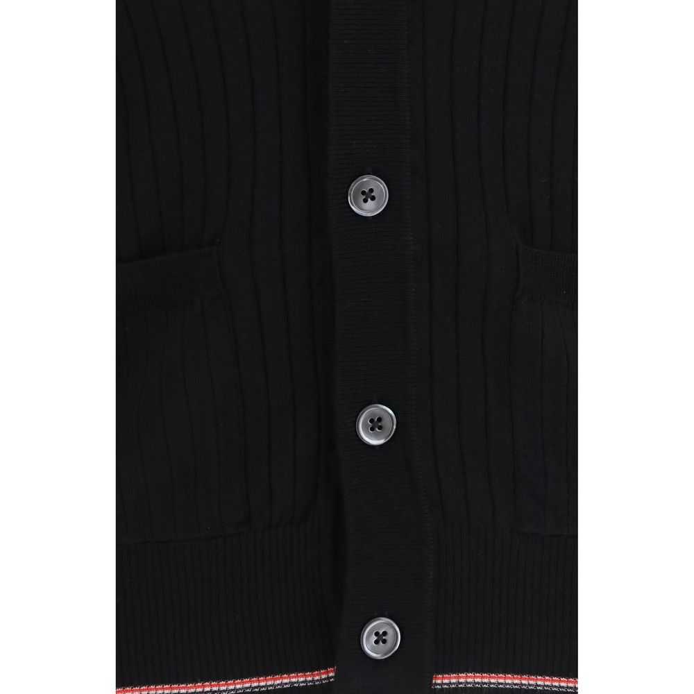 Thom Browne Black Wool Oves Aries Cardigan