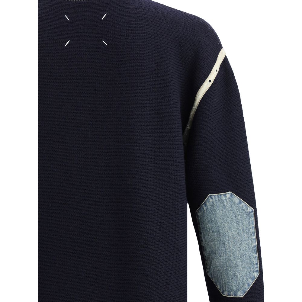 Maison Margiela Blue Wool Oves Aries Sweatshirt