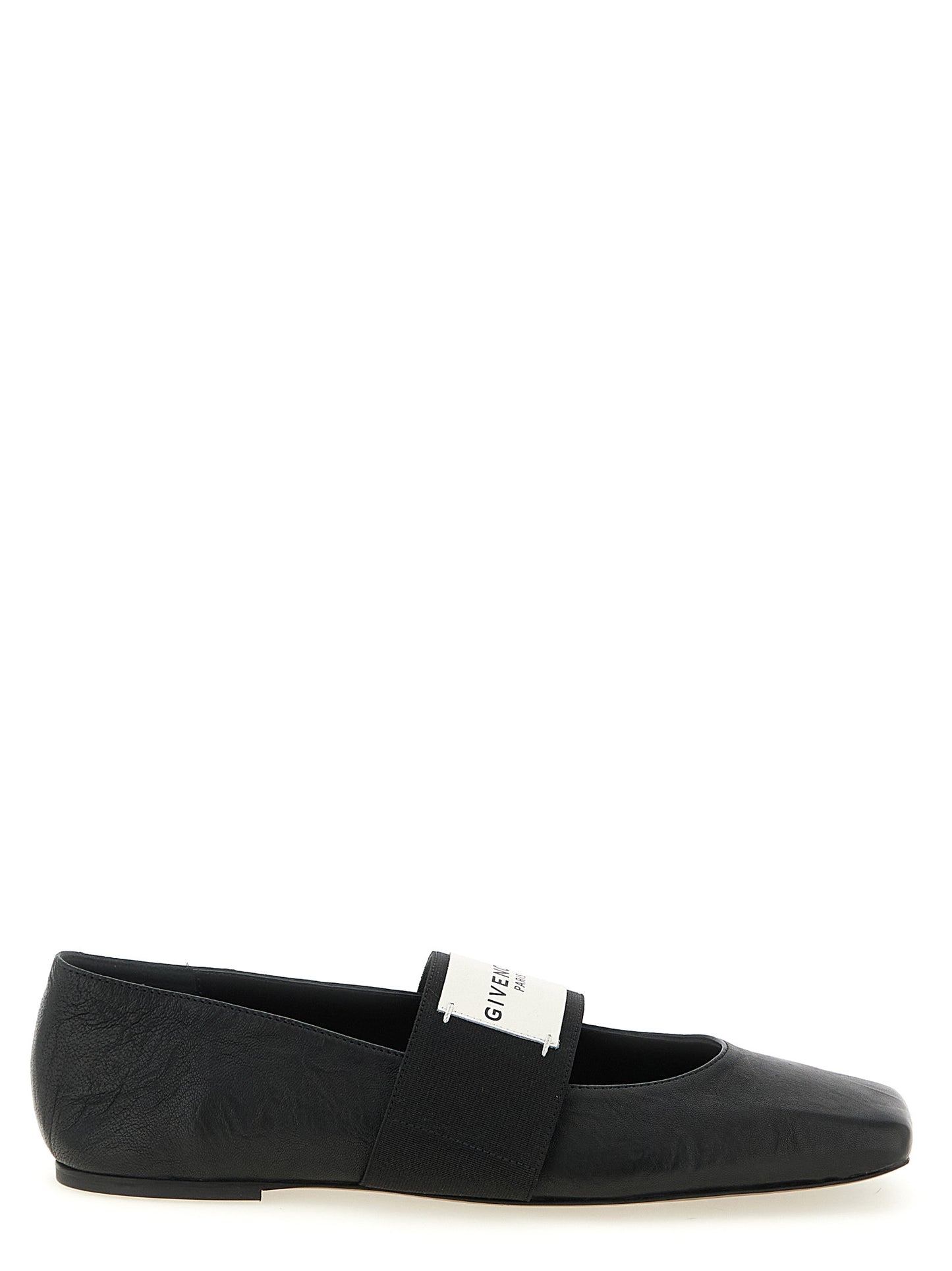 Givenchy Black Lamb Leather Ballet Flats